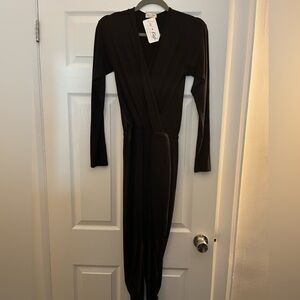 Black long sleeve jumpsuit